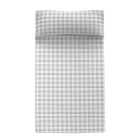 Couvre-lit HappyFriday Basic Kids Gris 180 x 260 cm Vichy de HappyFriday, Boutis et couvre-lits - Réf : D1611927, Prix : 107,...