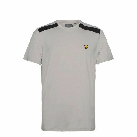 Short Sleeve T-Shirt Lyle & Scott Sp1-Shoulder Branded Grey Beige Men by Lyle & Scott, T-Shirts - Ref: S64110636, Price: 36,4...