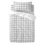 Duvet cover set HappyFriday Basic Kids Grey Baby Crib Gingham 2 Pieces by HappyFriday, Quilts and quilt covers - Ref: D161193...