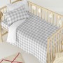 Duvet cover set HappyFriday Basic Kids Grey Baby Crib Gingham 2 Pieces by HappyFriday, Quilts and quilt covers - Ref: D161193...