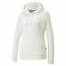 Felpa con Cappuccio Donna Puma Essentials Embroidery Bianco di Puma, Donna - Rif: S64110680, Prezzo: 0,00 €, Sconto: %