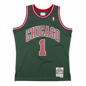 Maglia da basket Mitchell & Ness Chicago Bulls 2008-09 St Patrick's Day edition Nº8 Derrick Rose Verde di Mitchell & Ness, Uo...