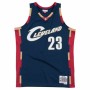 T-shirt de basquetebol Mitchell & Ness Cleveland Cavaliers 2008-09 Nº23 Lebron James Azul escuro de Mitchell & Ness, Homem - ...