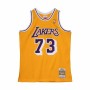 Basketball-T-Shirt Mitchell & Ness Los Angeles Lakers 1998-99 Nº73 Dennis Rodman Gelb von Mitchell & Ness, Herren - Ref: S641...