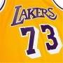 Basketball-T-Shirt Mitchell & Ness Los Angeles Lakers 1998-99 Nº73 Dennis Rodman Gelb von Mitchell & Ness, Herren - Ref: S641...