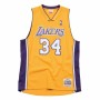 t-shirt de basket Mitchell & Ness Los Angeles Lakers 1999-2000 Nº34 Shaquille O'Neal Jaune de Mitchell & Ness, Homme - Réf : ...