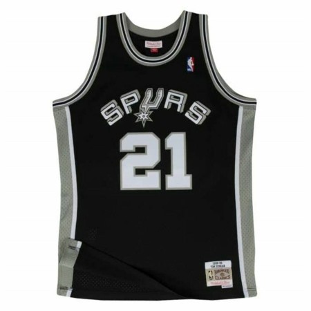 Basketball shirt Mitchell & Ness San Antonio Spurs 1998-99 Nº21 Tim Duncan Black by Mitchell & Ness, Men - Ref: S64110772, Pr...