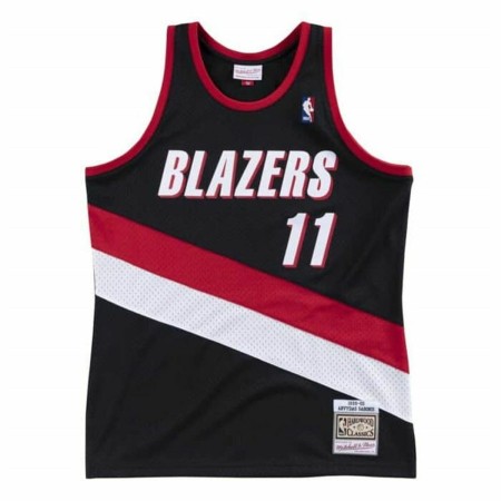 Basketball-T-Shirt Mitchell & Ness Portland Trail Blazers 1999-2000 Nº11 Arvydas Sabonis Schwarz von Mitchell & Ness, Herren ...