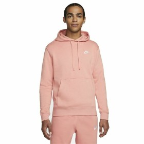 Felpa con Cappuccio Uomo Sportswear Club Nike BV2654-808 Salmone di Nike, Uomo - Rif: S64110820, Prezzo: 56,00 €, Sconto: %