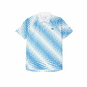 Polo de Manga Curta Homem Lacoste Sport x Novak Djokovic Regular Fit Piqué Azul Branco de Lacoste, Homem - Ref: S64111074, Pr...