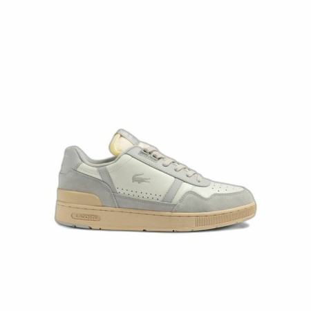 Chaussures casual homme Lacoste T-Clip Leather Tonal Gris de Lacoste, Baskets et chaussures de sport - Réf : S64111216, Prix ...