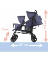 Poussette pour bébé Bambisol Double Cane Blue marine | Tienda24 Tienda24.eu