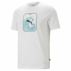 T-shirt Puma Graphics Wave Branco Homem de Puma, T-shirts - Ref: S64111287, Preço: 23,22 €, Desconto: %