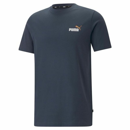 T-shirt Puma Ess+ 2 Col Small Log Dark blue Unisex by Puma, T-Shirts - Ref: S64111288, Price: 18,66 €, Discount: %