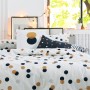 Nordic cover HappyFriday Blanc Golden dots Multicolour 240 x 220 cm by HappyFriday, Quilts and quilt covers - Ref: D1612007, ...