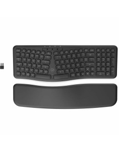 Keyboard NGS MULTI-DEVICE Black Black/Silver Spanish Qwerty | Tienda24 Tienda24.eu