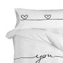 Pillowcase HappyFriday Blanc My Love Multicolour 45 x 110 cm (2 Units) by HappyFriday, Sheets and pillowcases - Ref: D1612039...