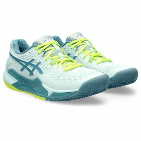 Scarpe da Tennis da Donna Asics Gel-Resolution 9 Clay Acquamarina di Asics, Aria aperta e sport - Rif: S64114314, Prezzo: 0,0...