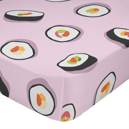 Lenzuolo con angoli HappyFriday AWARE Multicolore 180 x 200 x 32 cm Sushi di HappyFriday, Lenzuola e federe per cuscino - Rif...