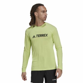 Camisa de Manga Larga Hombre Adidas Terrex Primeblue Trail Verde limón de Adidas, Camisas casual - Ref: S64114339, Precio: 29...