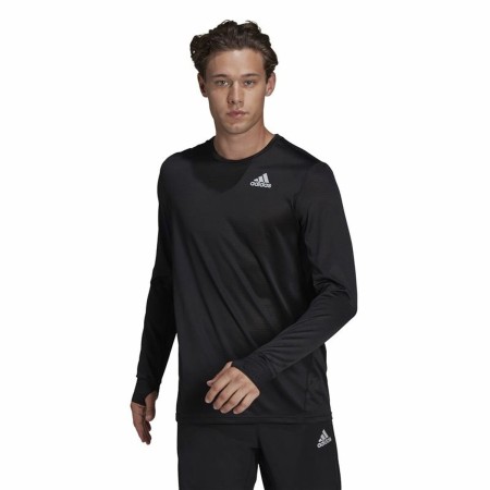 Men’s Long Sleeve T-Shirt Adidas Own The Run Black | Tienda24 - Global Online Shop Tienda24.eu