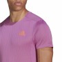 Camisola de Manga Curta Homem Adidas Adizero Speed Rosa-escuro | Tienda24 - Global Online Shop Tienda24.eu