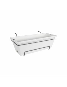 Maceta Autorriego Stefanplast Cloe Blanco Plástico 29 x 29 x 29 cm (6 Unidades) | Tienda24 Tienda24.eu