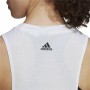 T-Shirt para Mulher sem Mangas Adidas AEROREADY Racerback Branco | Tienda24 - Global Online Shop Tienda24.eu