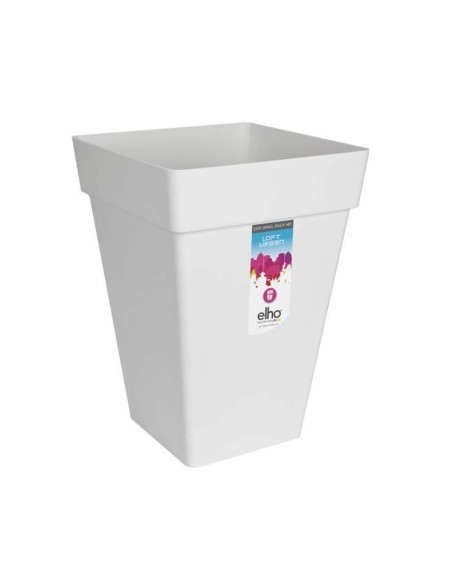 Pot Elho Blanc Plastique Carré 37 cm | Tienda24 Tienda24.eu