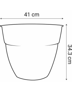 Pot Deroma Blanc Ø 35 cm | Tienda24 Tienda24.eu