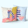 Housse de coussin HappyFriday Aware Hole Multicouleur 50 x 50 cm 2 Pièces de HappyFriday, Housses de coussin - Réf : D1612431...