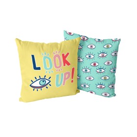 Capa de travesseiro HappyFriday Aware Look up Multicolor 50 x 50 cm 2 Peças de HappyFriday, Capas - Ref: D1612432, Preço: 6,0...