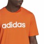 T-shirt à manches courtes homme Adidas Essentials Embroidered Linear Orange | Tienda24 - Global Online Shop Tienda24.eu