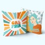 Cushion cover HappyFriday Aware Girl power Multicolour 50 x 50 cm 2 Pieces | Tienda24 - Global Online Shop Tienda24.eu