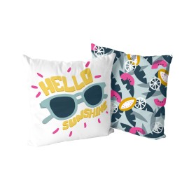 Housse de coussin HappyFriday Aware Hello sunshine Multicouleur 50 x 50 cm 2 Pièces de HappyFriday, Housses de coussin - Réf ...