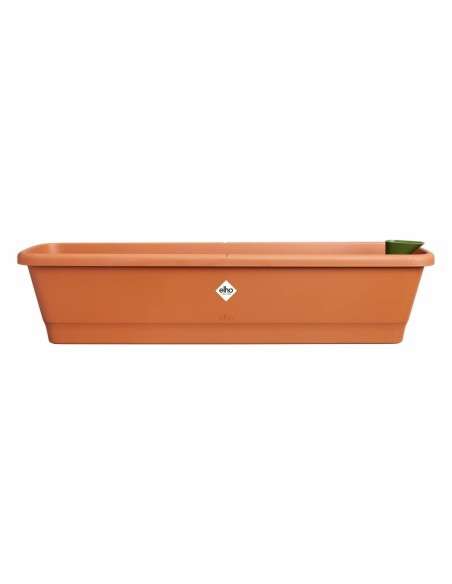 Plant pot Elho 20 x 78 x 17 cm Brown Plastic Squared | Tienda24 Tienda24.eu