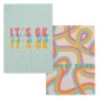 Kitchen Cloth HappyFriday Aware Okay Multicolour 70 x 50 cm (2 Units) by HappyFriday, Dish Cloth & Towels - Ref: D1612451, Pr...