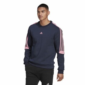 Men’s Sweatshirt without Hood Adidas Future Icons 3 Navy Blue Black by Adidas, Men - Ref: S64114446, Price: 52,37 €, Discount: %