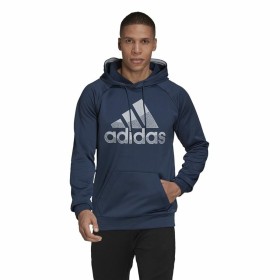 Felpa con Cappuccio Uomo Adidas Game and Go Big Logo Azzurro di Adidas, Uomo - Rif: S64114451, Prezzo: 47,80 €, Sconto: %