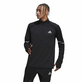 Men’s Sweatshirt without Hood Adidas Fast 1/2 Zip Black by Adidas, Men - Ref: S64114452, Price: 60,37 €, Discount: %