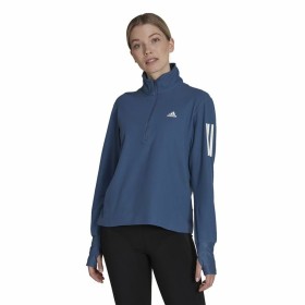 Tee-shirt Manches Longues Femme Adidas Own the Run 1/2 Zip Indigo de Adidas, Femme - Réf : S64114460, Prix : 49,05 €, Remise : %