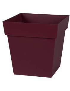 Plant pot Ecolux Toscana Red Burgundy 32 x 32 x 32 cm by Ecolux, Flower Pots - Ref: S7197058, Price: 25,91 €, Discount: %