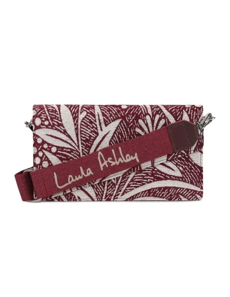 Sac-à-main Femme Laura Ashley CRESTON-FLOWER-CLARET-RED Gris 24 x 13 x 3 cm | Tienda24 Tienda24.eu