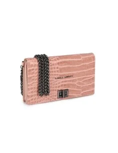 Sac-à-main Femme Laura Ashley DUTHIE-CROCO-POWDER Rose 19 x 11 x 3 cm de Laura Ashley, Sacs portés épaule - Ref: S0368577, Pr...