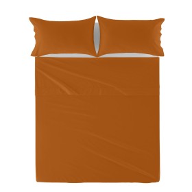 Drap HappyFriday Basic Terre cuite 180 x 270 cm de HappyFriday, Draps et taies d'oreiller - Réf : D1612469, Prix : 22,23 €, R...