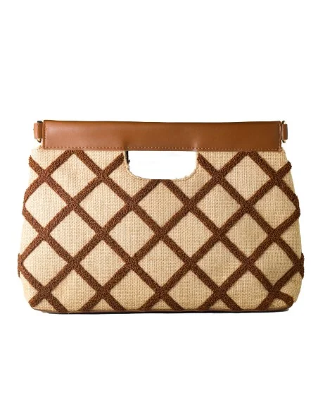 Damen Handtasche Laura Ashley VALETTA-QUILTED-TAN Braun 30 x 20 x 9 cm | Tienda24 Tienda24.eu