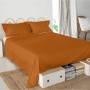 Sábana Encimera HappyFriday Basic Terracota 160 x 270 cm de HappyFriday, Sábanas y fundas de almohada - Ref: D1612470, Precio...