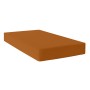 Sábana Bajera HappyFriday BASIC Terracota 90 x 200 x 32 cm de HappyFriday, Sábanas y fundas de almohada - Ref: D1612474, Prec...