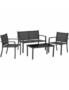 Conjunto de mesa com 2 cadeiras DKD Home Decor MB-177410 Cor de Rosa 60 x 60 x 75 cm (3 pcs) | Tienda24 Tienda24.eu