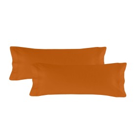 Pillowcase HappyFriday BASIC Terracotta 45 x 110 cm (2 Units) by HappyFriday, Sheets and pillowcases - Ref: D1612485, Price: ...